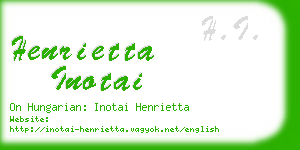 henrietta inotai business card